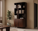 Vakkenkast Milla small mangohout 110x45x220cm - Bruin - Japandi