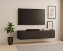 Tv meubel Novero Zwevend eiken 140 cm - Espresso bruin