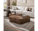 Salontafel Maya Teak XL shamrock set/2 - Massief teak espresso