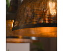 Hanglamp &Oslash;38 screen 2 lampen - Brons antiek