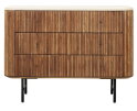 DTP home Lagoon dressoir teakhout en Mortex naturel / beige - 110 x 45 x 80 cm