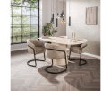 Eetkamerstoel Sway Hoven - buisframe bruin - zand