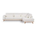 Hoekbank Avelon Rechts By-Olaf – Stof Abriamo Naturel – Houten Poten – 3-zits met hoek links – 292 x 202 cm