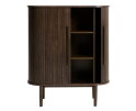 Opbergkast Meta eikenhout 118 cm - Espresso