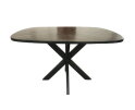 Silvi Eetkamertafel zwart 130 cm