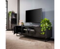 TV-meubel 180cm Rift metal - Gun metal