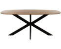 Eettafel Akagi 160 cm Deens ovaal mangohout - Naturel