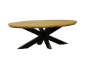 Salontafel Colorado ovaal mangohout 130x70x40 cm - Naturel
