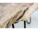 Sidetable - 120x50x70 - Naturel - Teak wortelhout/ijzer