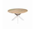 Eiken eettafel Ferris | Rond 110 cm | Naturel | Poot Sand