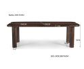 Eettafel Badou 240x100 cm mangohout - Bruin | Livingfurn