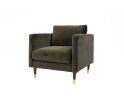 1 zits fauteuil, stof Smooth Velvet, S156 groen