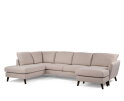 U-bank Lexington Links By-Olaf – Stof Inari 22 Beige – Houten Poten – Royale Hoekbank – 310 x 196 cm