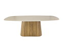 Eettafel 215 centre Romano - Ceramic 3D Travertine