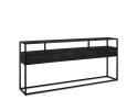 Jax 4 Drawer Console Table Black 180