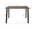 Bartafel Edge Pure 147 - Massief acacia bruin