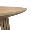 Eettafel Victor rond eikenhout 120x120x77 cm - Naturel