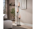 Vloerlamp Cocoon 3-lichts Frosted Sienna bruin &ndash; hotel chique design - 35x35x168 cm