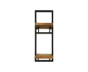 Wandplank Levels - 25x70 cm - mangohout/ijzer