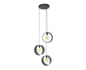 Hanglamp 3L ring geperforeerd - Charcoal