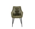 Eetkamerstoel Lucille Arm CEP 04 Army Groen 2 pieces a box