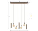 Hanglamp Senso 4+3L - Beige