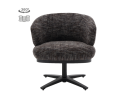 Tower Living Eetkamerstoel Perca draaibaar Chenille - TED 17 blue-grey