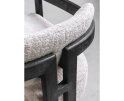 MUST Living fauteuil Kelly - Luxor Sand - zwart - 75x73x73 cm
