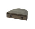 Nachtkastje set/2 1L halfrond zwevend - Massief acacia glaze brown
