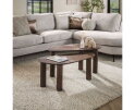 Salontafel set/2 hoekvormig Maya teak - Teak rust brown