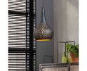 Hanglamp Industry concrete kegel - Zwart bruin