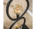 Vloerlamp 4L organic steel - Artic zwart