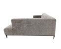 Hoekbank Viano rechts stof Bella 15 Donkergrijs gem&ecirc;leerd - 255x200x84 cm - modern