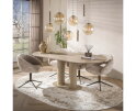 Eettafel Selvo 215 - 3D travertin zand