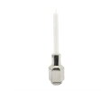 Candle holder Axis small - silver | BY-BOO