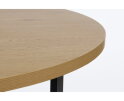 Eettafel Lugo rond eiken melamine Ø120 cm - Naturel