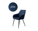 NOLAN ARMCHAIR SQUARE BLUE VELVET