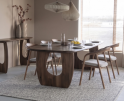 Eettafel Phoebe deens ovaal 170x110cm - japandi - bruin | Eleonora