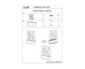 Vakkenkast Rivano eikenfineer Basalt bruin - Japandi - 170x45x215 cm