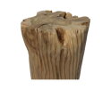 Decoratief krukje met patroon - 35x35x40 - Naturel - Teak