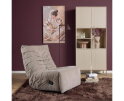 Relaxfauteuil Zen - Draaibaar & Verstelbaar - Aragon stof - Taupe - 78&times;97&times;90 cm - Starfurn