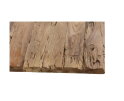 Eettafel Atlanta - 180x90x78 - Naturel/zwart - Rustiek oud teak/metaal