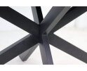 Ovale eettafel Melbourne - 180x100x76- Zwart - Mangohout/ijzer