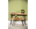 Sidetable - 120x50x70 - Naturel - Teak wortelhout/ijzer