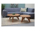 Brix bijzettafel Lenny 70 cm rond teak hout | € 295