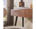 Hal-/kaptafel Carve 3L - Massief acacia bruin