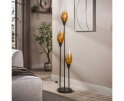 Vloerlamp Cocoon 3-lichts Shaded Sienna bruin &ndash; hotel chique design - 35x35x168 cm