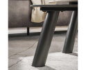 Salontafel set/2 log Twin - 3D ceramic mix travertine