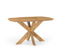 Eettafel Deens Ovaal Runa met Houten Onderstel 140