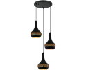Hanglamp Bella 3-lichts - Zwart | BY-OLAF
